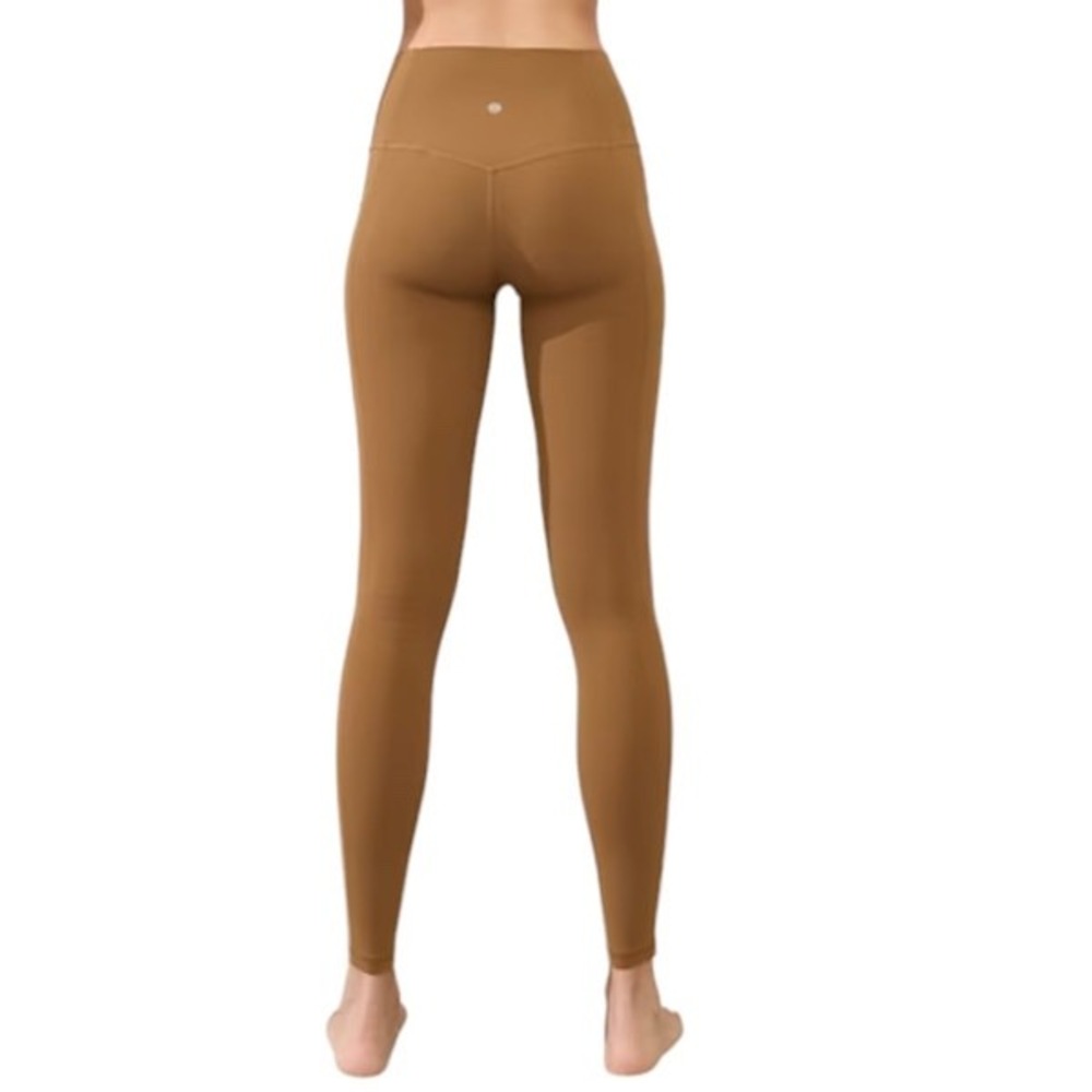 Athleta Salutation Stash High Rise Legging Powervita Walnut Brown Large